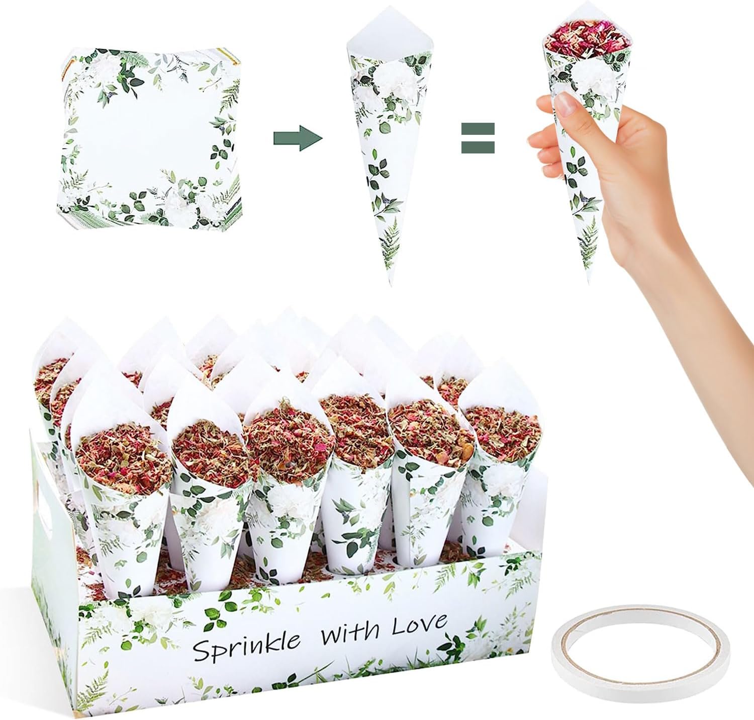 SET 30 Lembar Kerucut Kertas P - Cotton Candy Cone ulasan dan harga