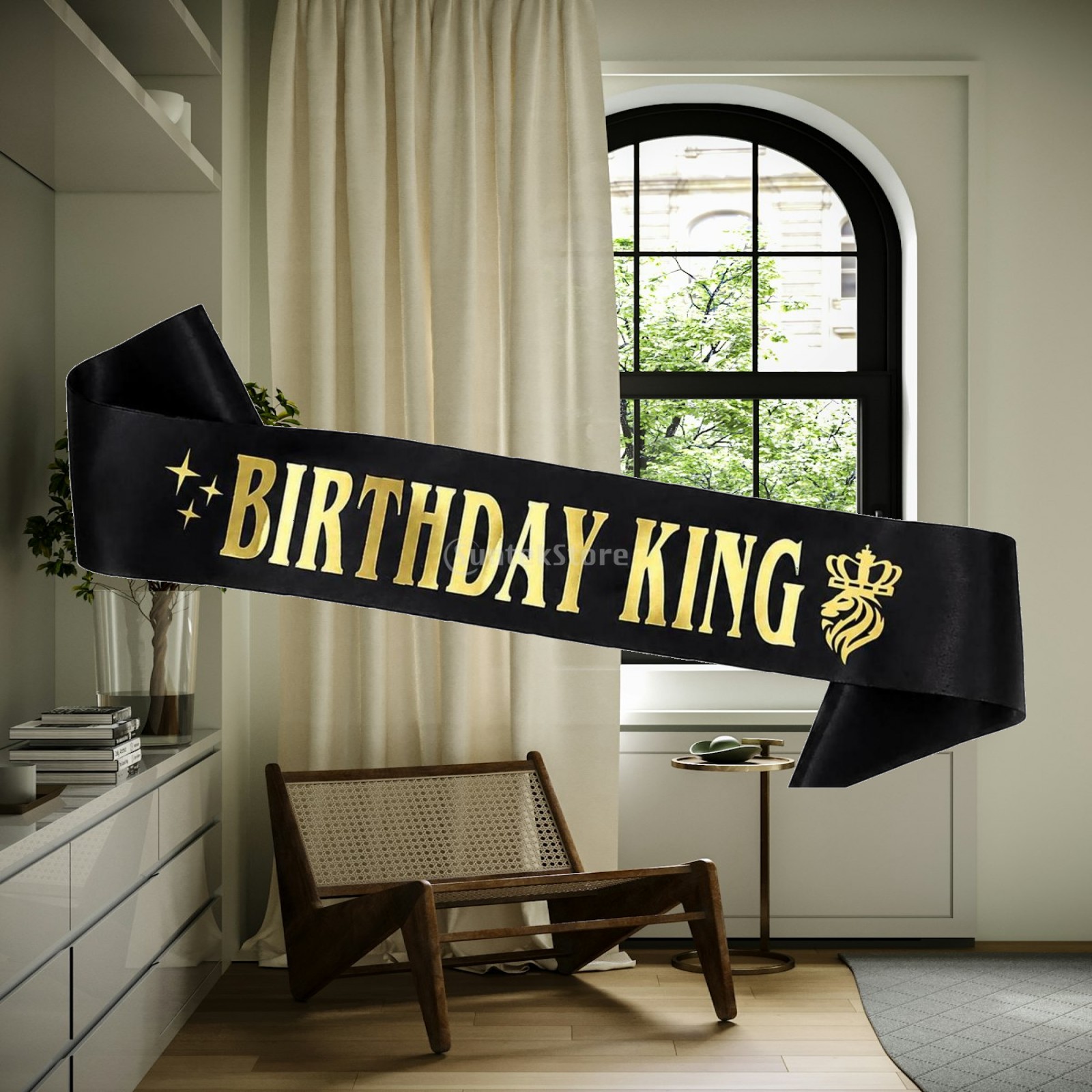 Mahkota Pesta Berkilauan, Sele - Birthday Sash Glitter ulasan dan harga
