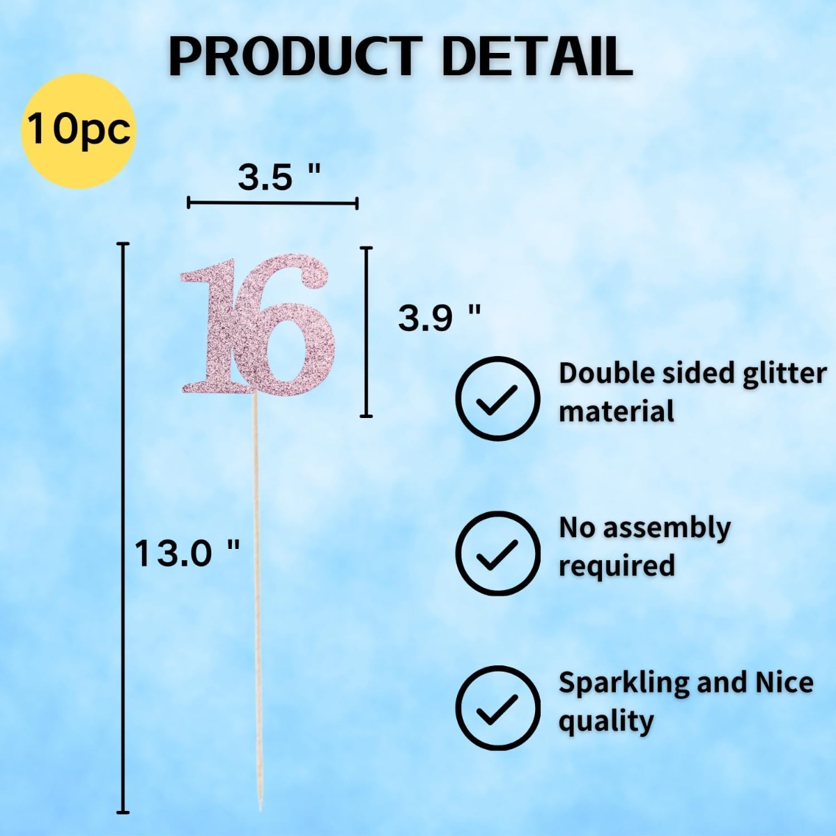 10 Paket Hiasan Meja Ulang Tah - Centerpiece Stick ulasan dan harga