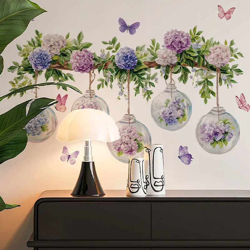 1 Buah Stiker Dinding Bunga Hy - Flower Wall Panel ulasan dan harga