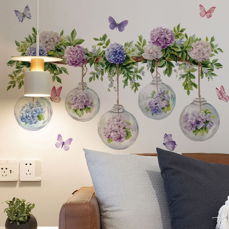 1 Buah Stiker Dinding Bunga Hy - Flower Wall Panel ulasan dan harga