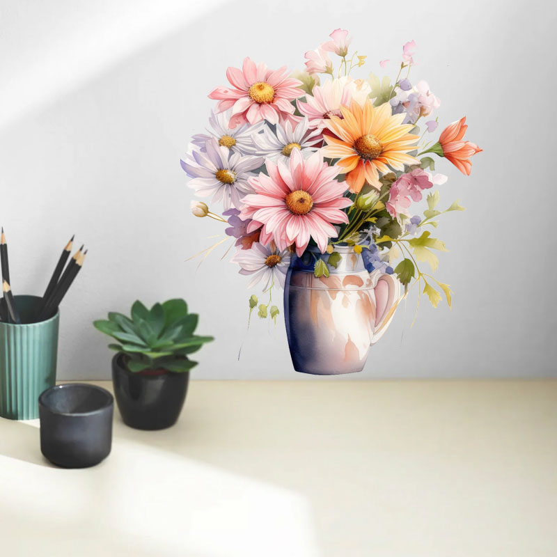 C51 # stiker dinding minimalis - Flower Wall Panel ulasan dan harga