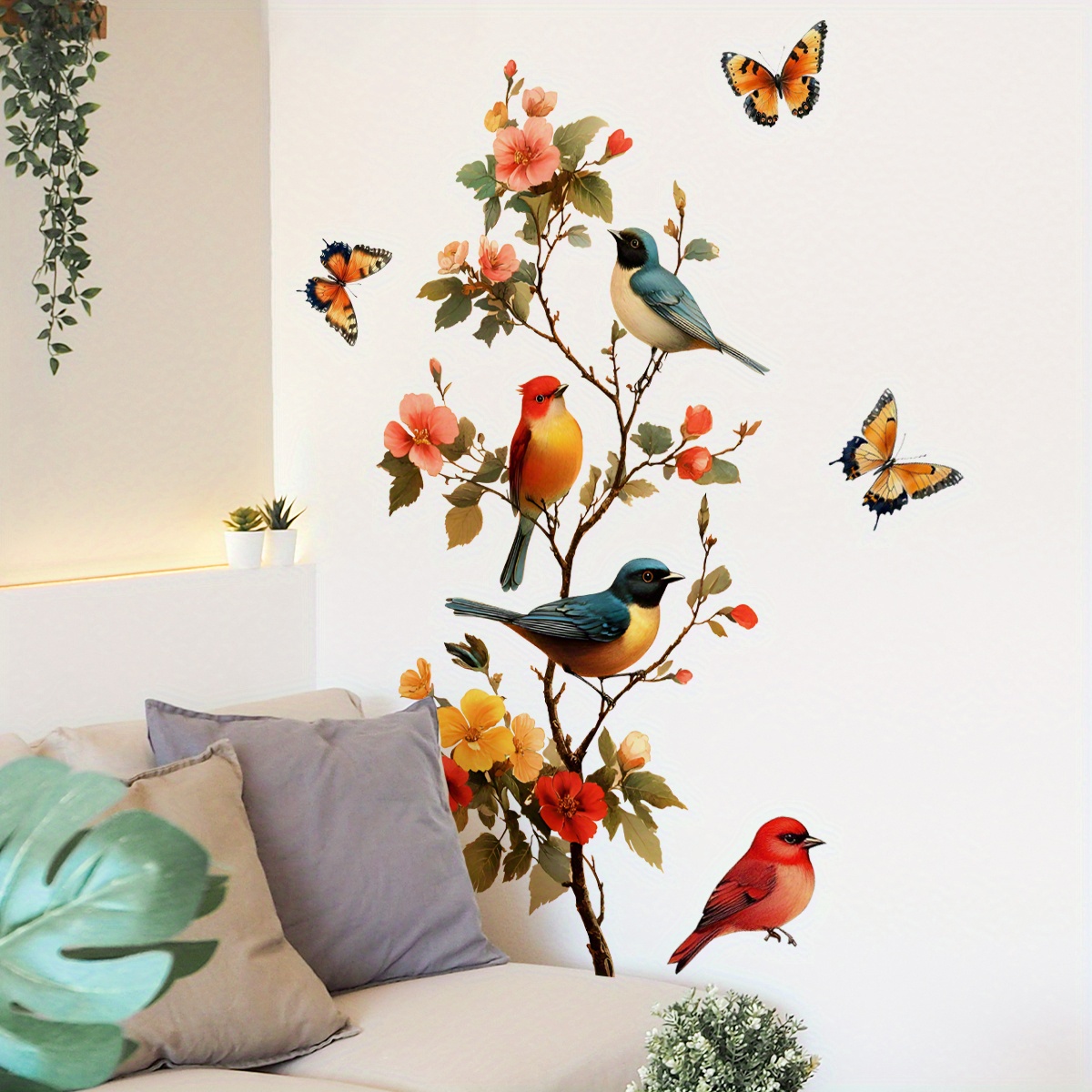 1 Buah Stiker Jendela Bunga da - Flower Wall Panel ulasan dan harga