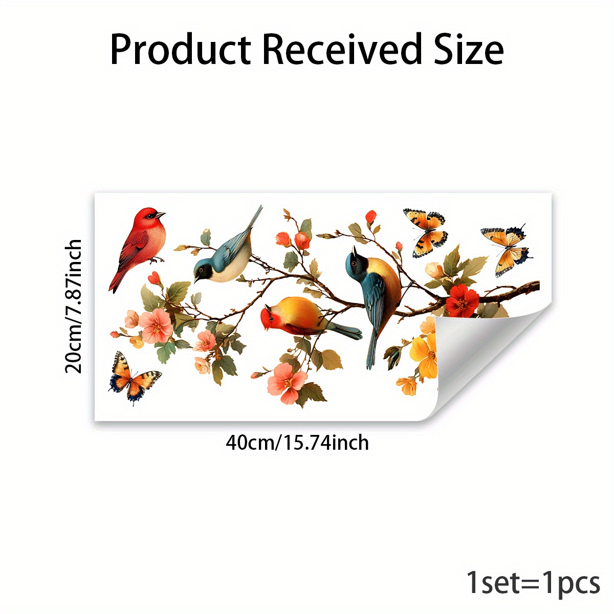 1 Buah Stiker Jendela Bunga da - Flower Wall Panel ulasan dan harga