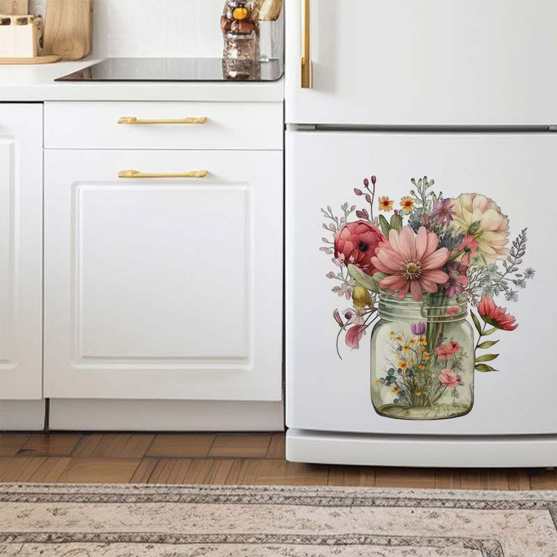 Gaya pedesaan bunga stiker din - Flower Wall Panel ulasan dan harga