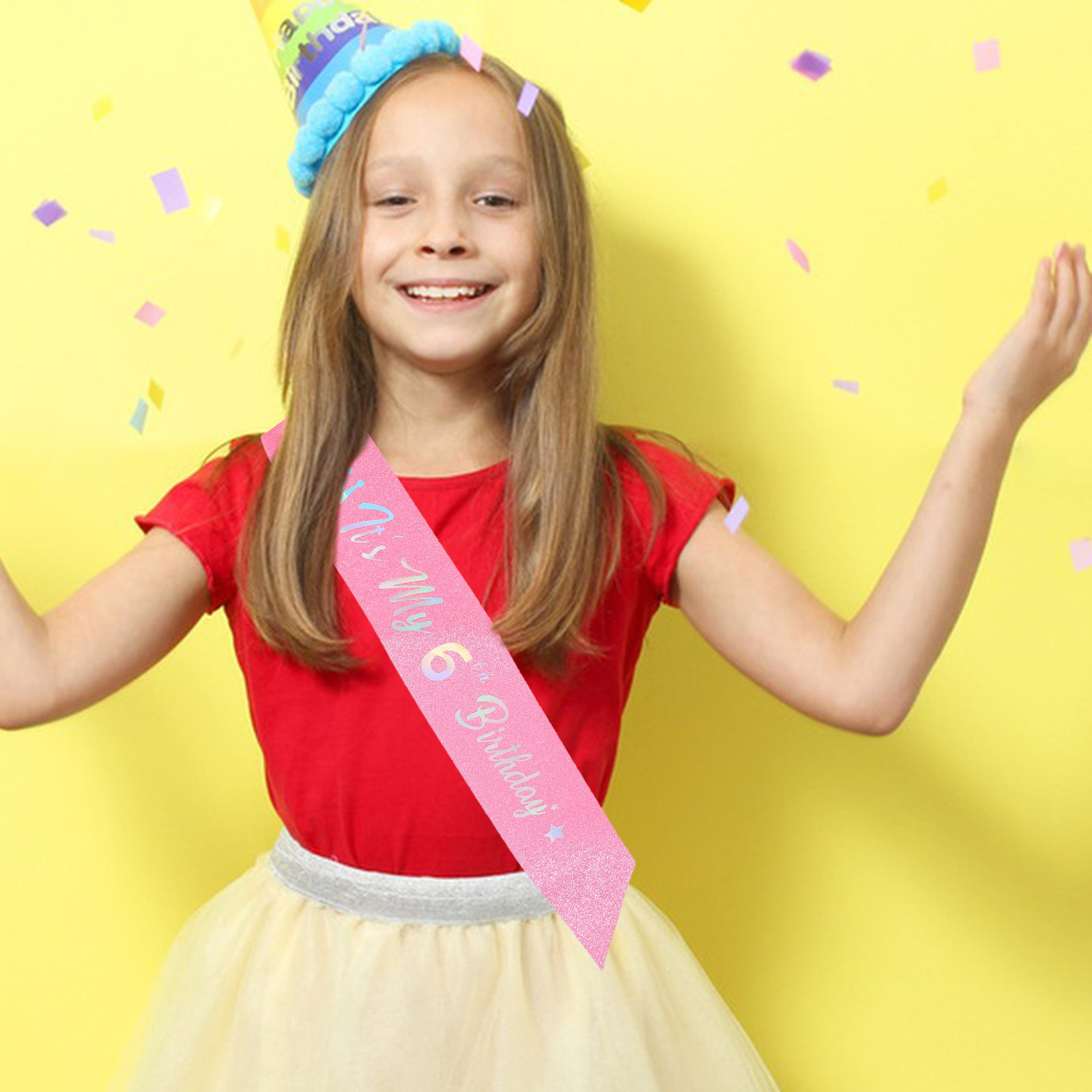 5 buah Pita Ulang Tahun Berkil - Birthday Sash Glitter ulasan dan harga
