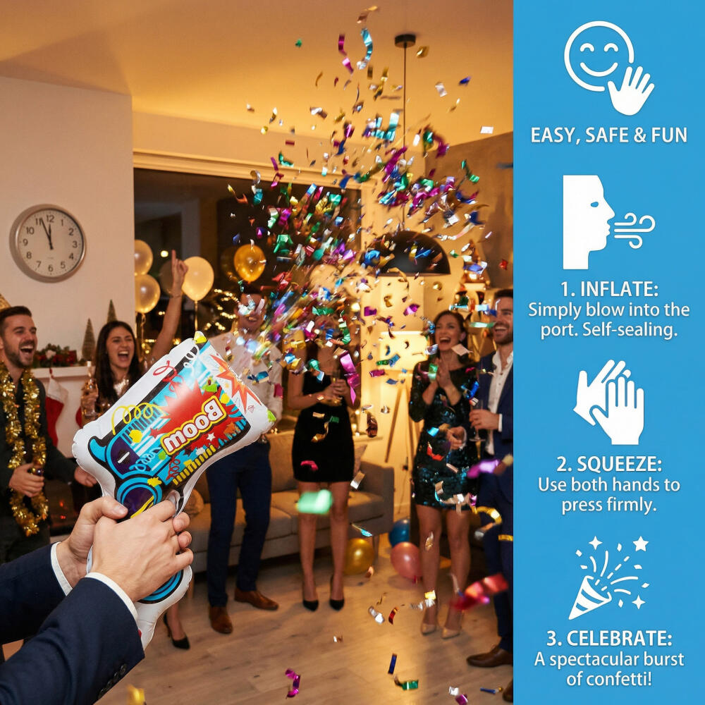 10 Buah Perlengkapan Kembang A - Confetti Cannon Tube ulasan dan harga