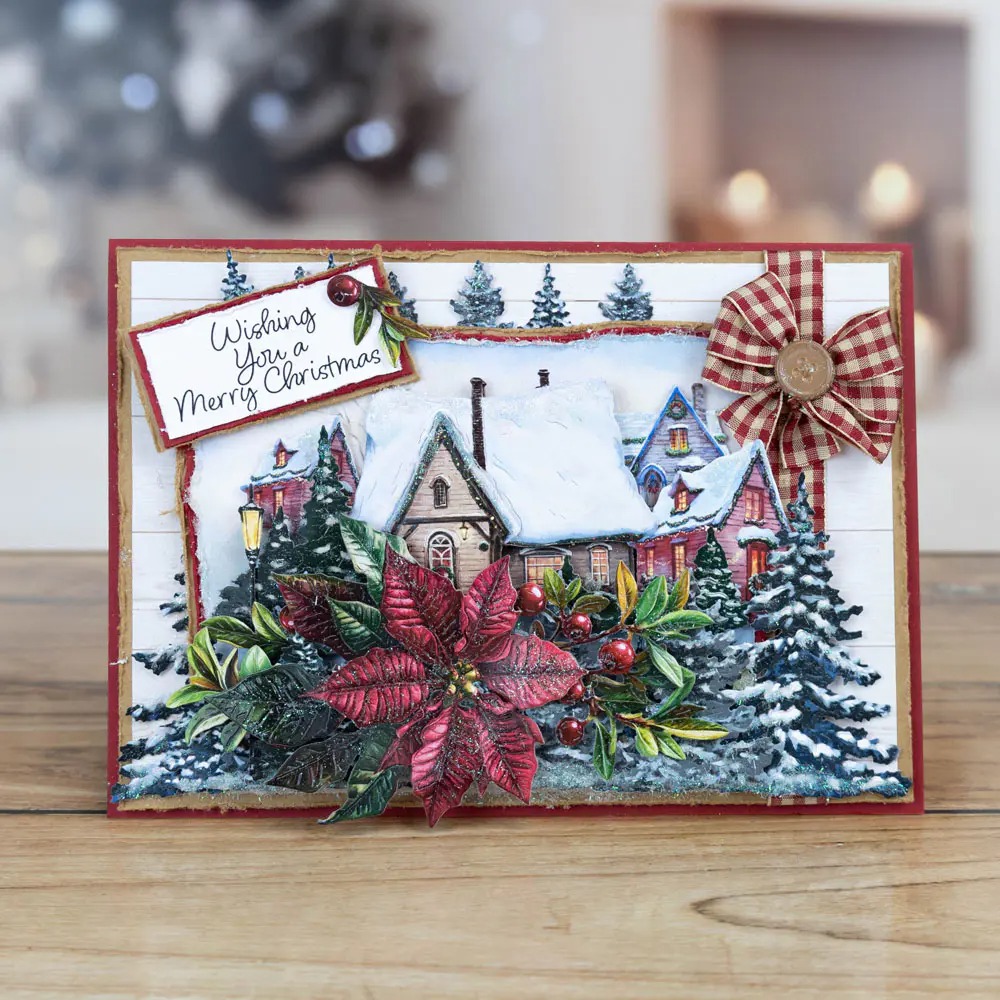 Natal Yuletide Baris Winterber - Flower Wall Panel ulasan dan harga
