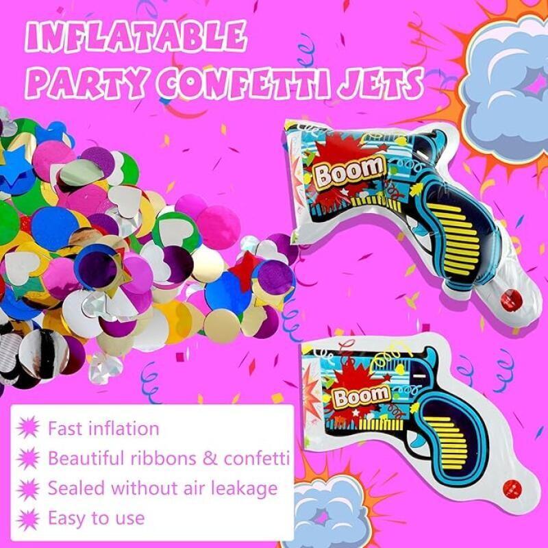 10 Buah Konfeti Tiup Inflatabl - Confetti Cannon Tube ulasan dan harga