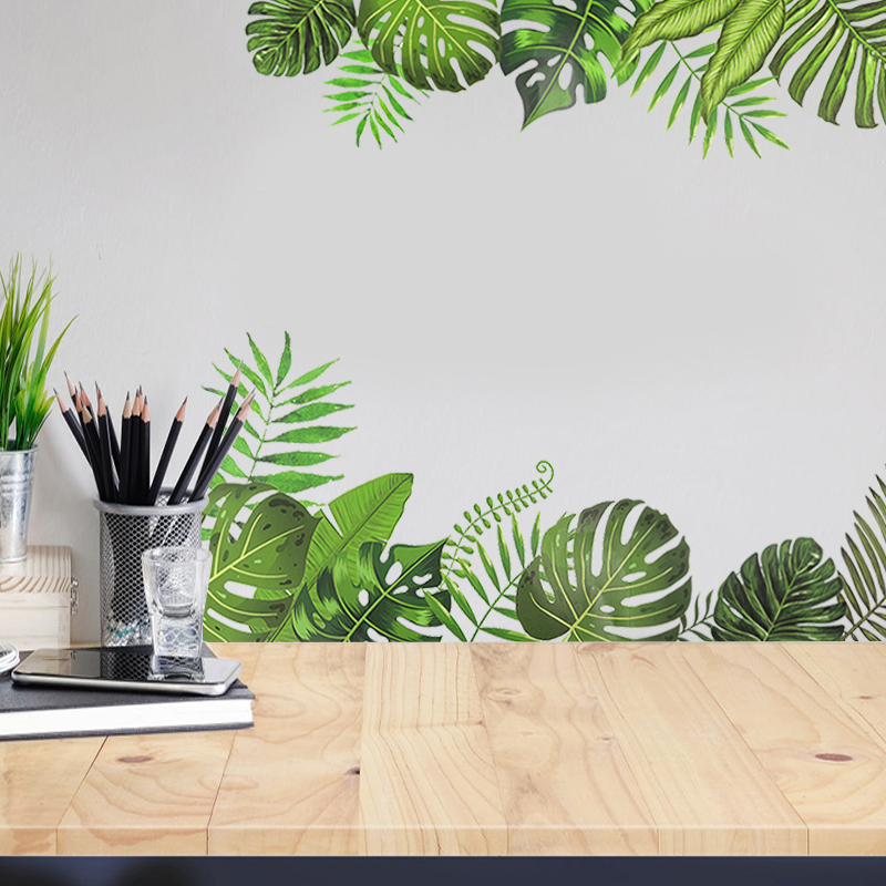 Stiker Dinding Bunga Daun Trop - Flower Wall Panel ulasan dan harga